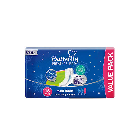 Butterfly Maxi Thick Xl 16 Pads