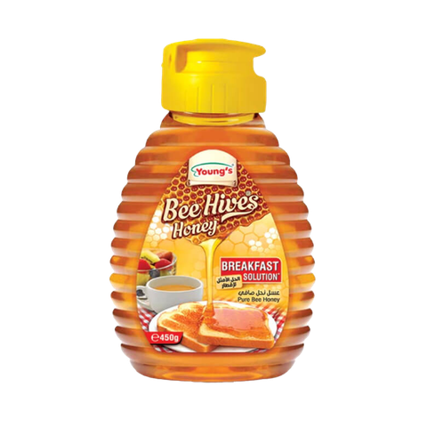 Youngs Natural Honey 450 Grms Bottle