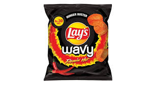 Lays Wavy Flaming Hot  21 Grms