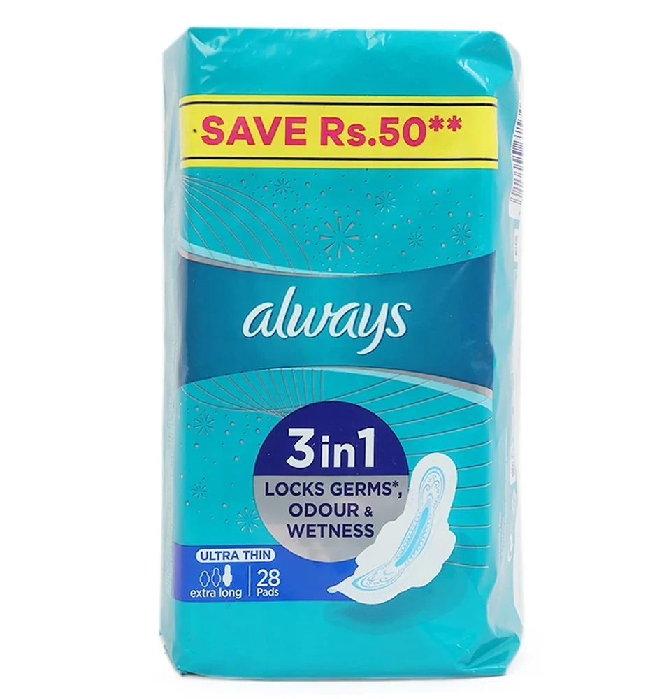 Always Xl 3 In 1 28 Pads
