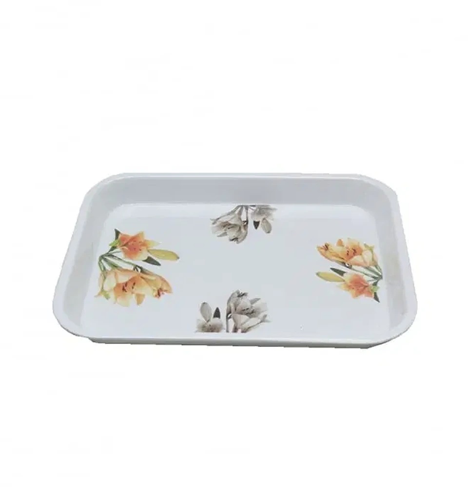 Flora Melemine Tray Med