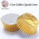 Cup Cake Mould Golden 100Pcs