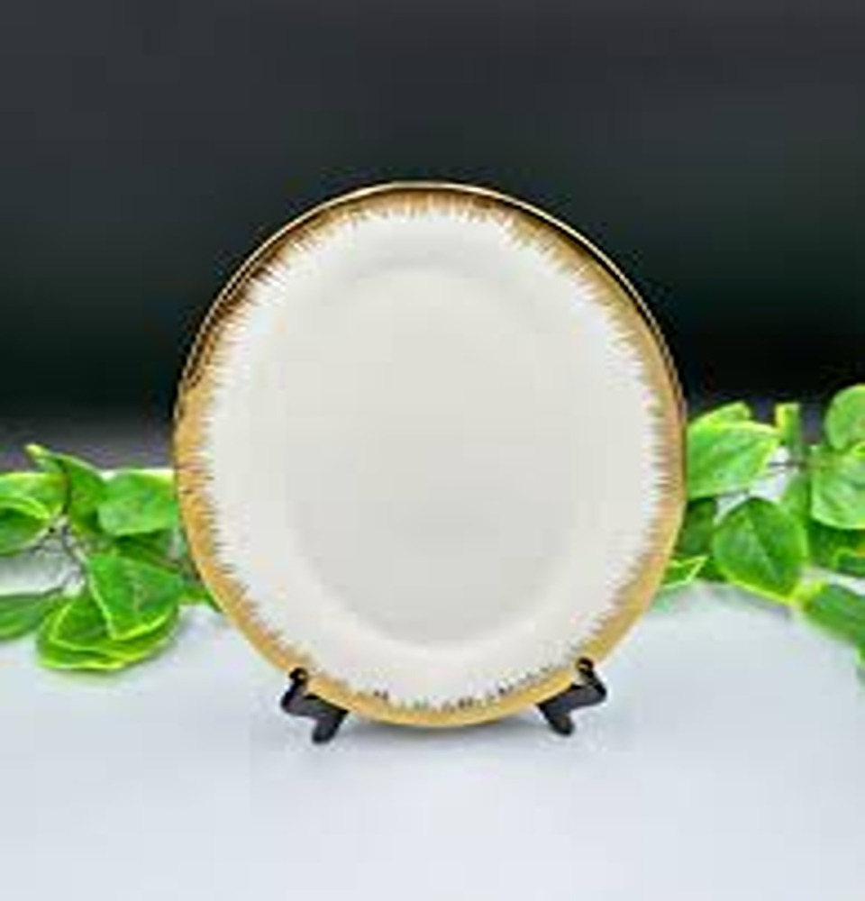 Rice Plate Bone Golden