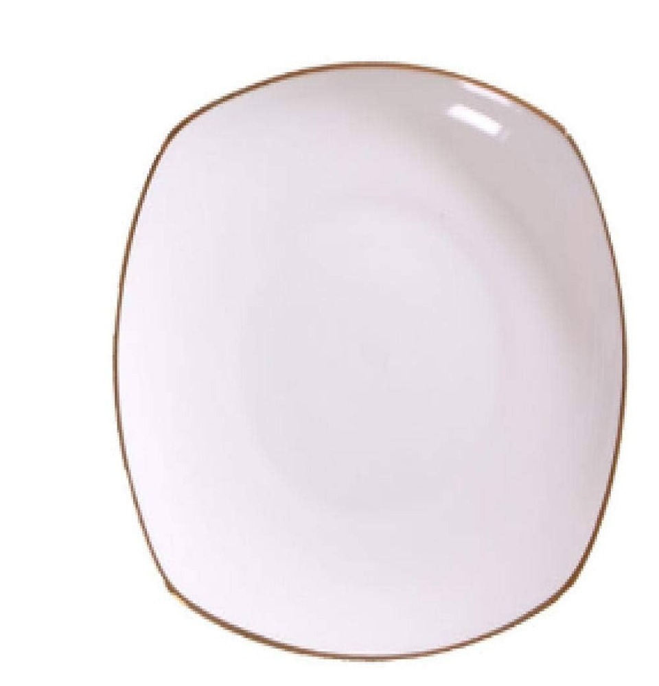 Deep Plate Bone Golden