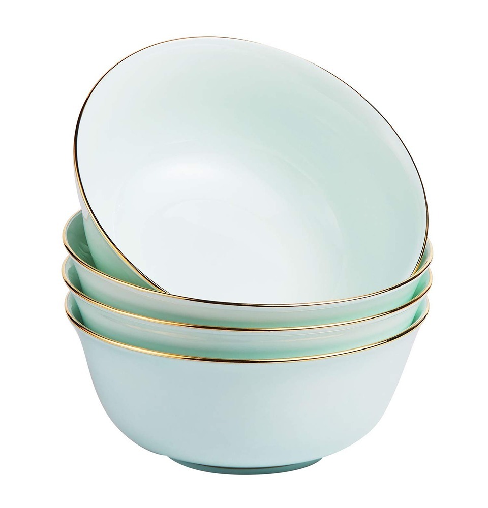 Bowl Open Bone Golden
