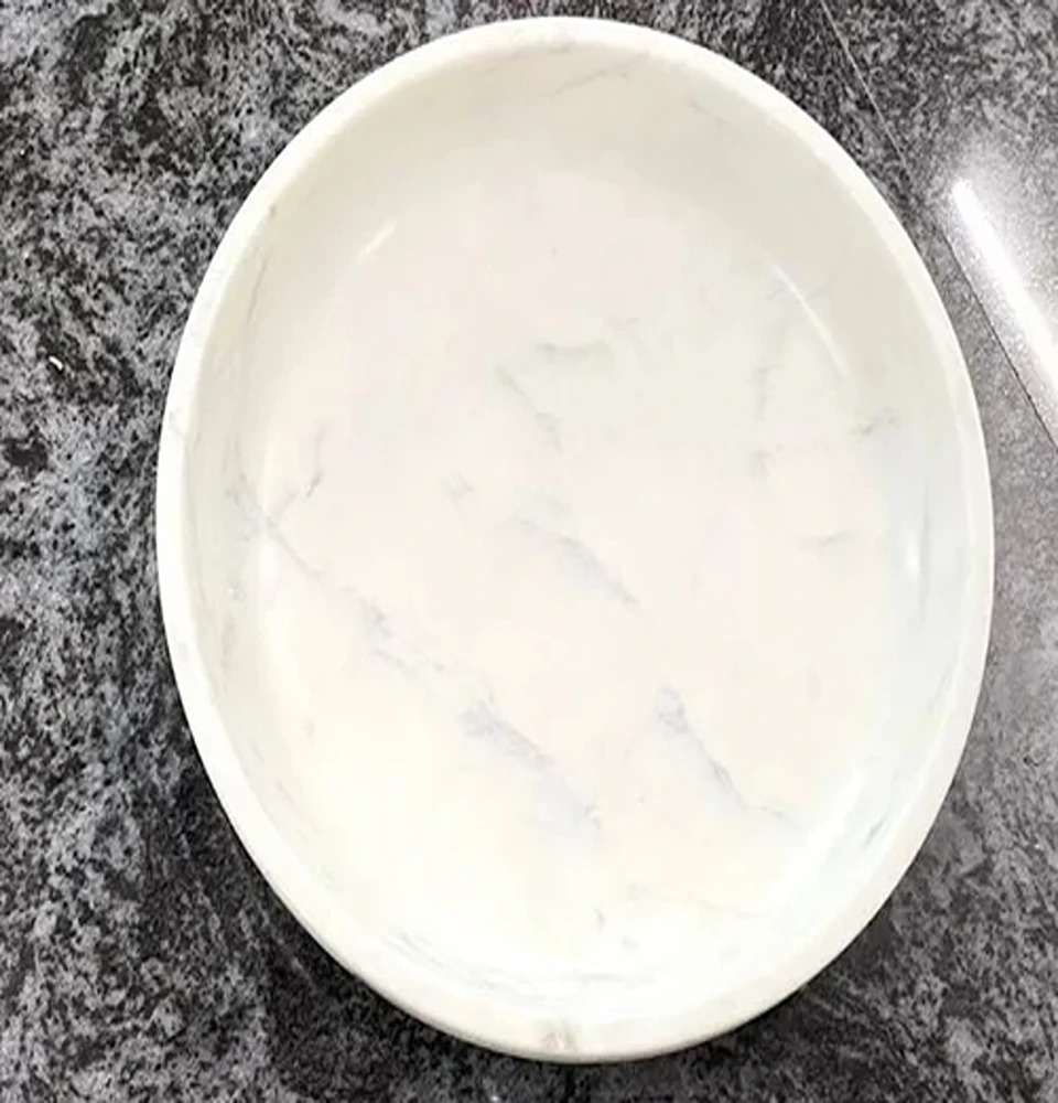 Deep Plate Marble Plain