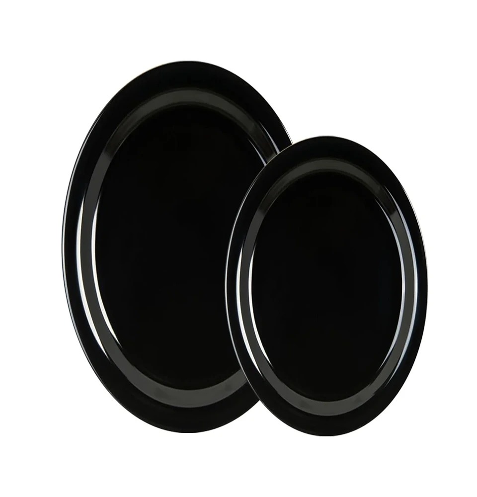 Rice Plate Melemine A9 Black