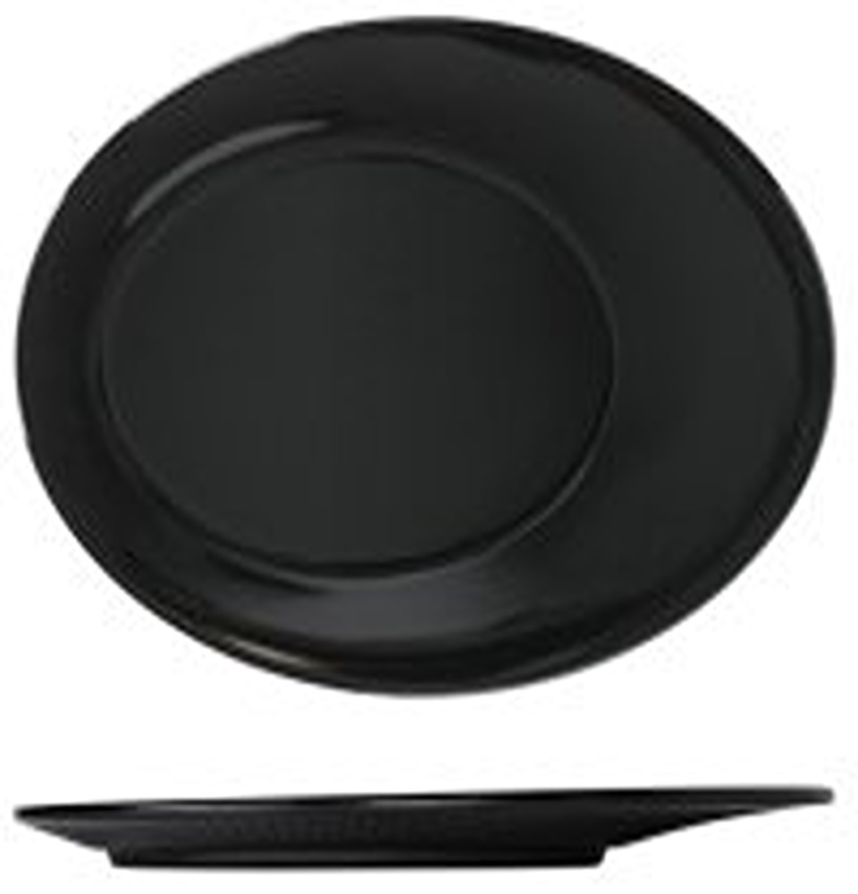 Quarter Plate Melemine A9 Black