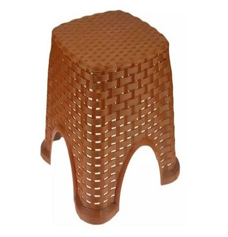 Line Bath Stool Brown
