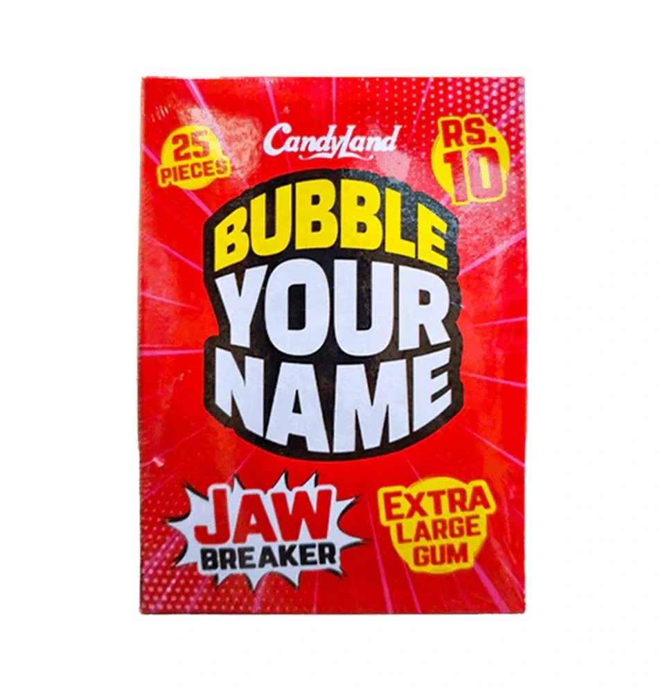 Candy Land Bubble Your Name 25Pcs