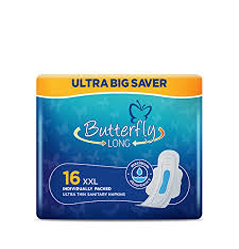 Butter Fly Long Pads Wxl 10 Pcs Pack