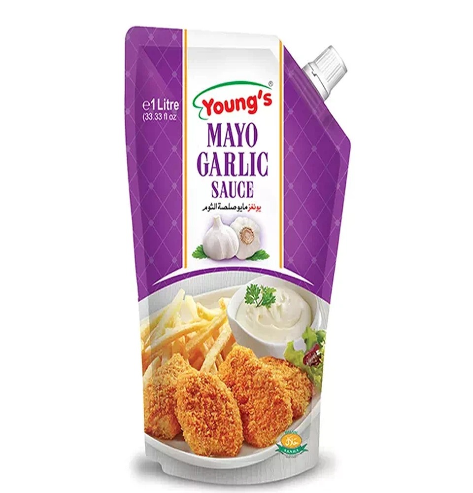 Youngs Mayo Garlic Sauce 1000Ml