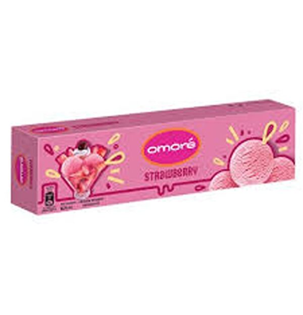 Omore Strbry Ice Cream 800 Ml Pack