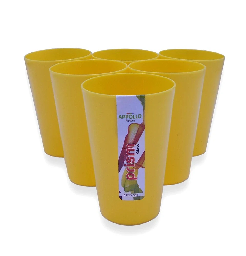 Appolo Prism Plastic Glass 6 Pcs Set